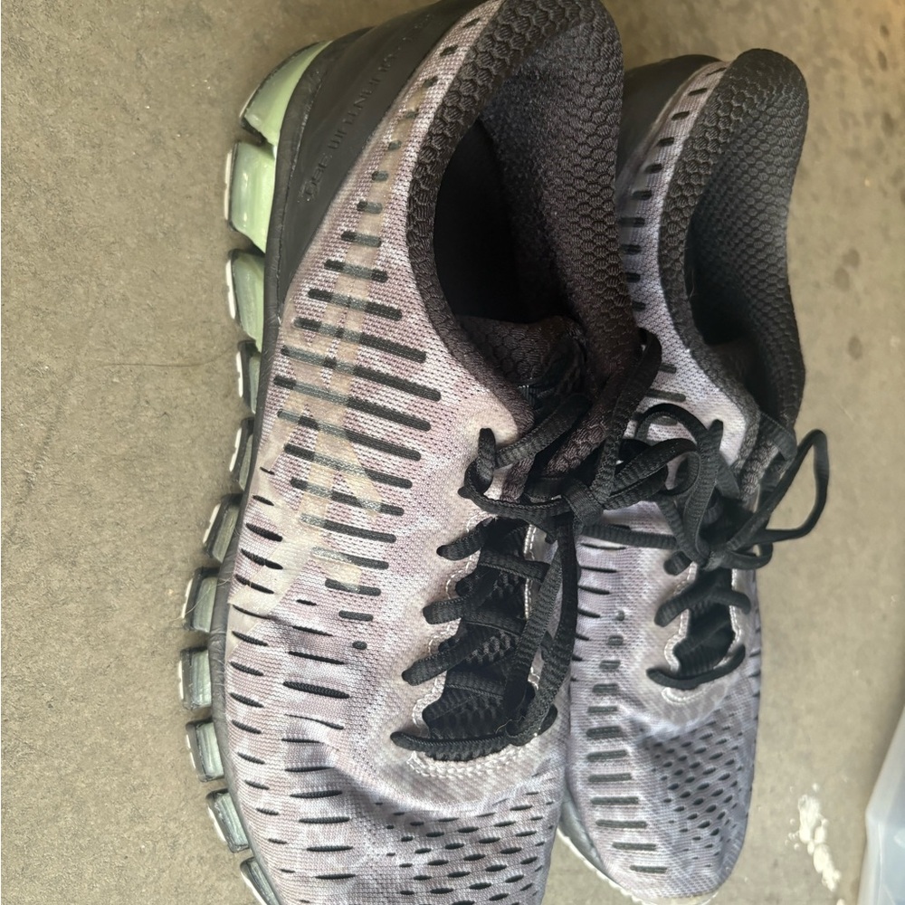 Black and Gray Athletic Shoes